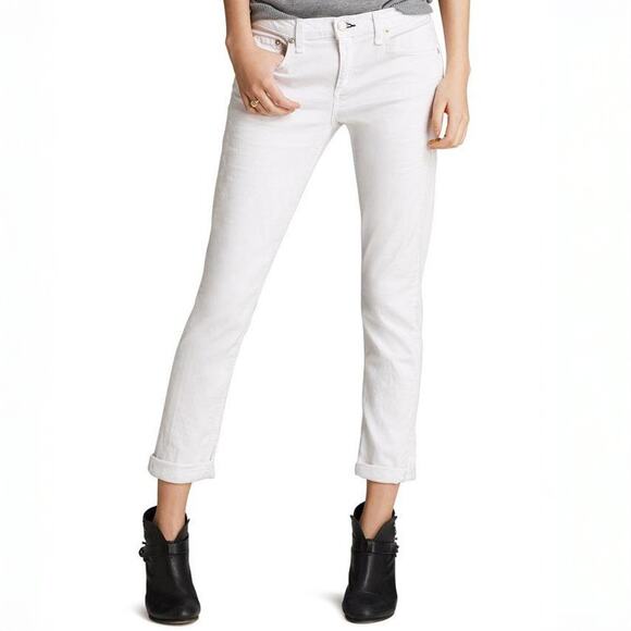 NWT Rag & Bone The Dre Boyfriend Skinny Jean Sz 26 in White - Picture 1 of 13